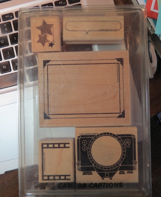 Camera Captions, 1998 well retired Stampin' Up! stamp set