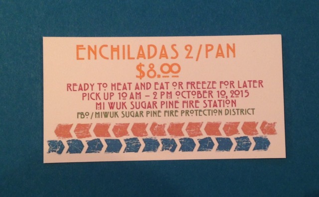 Individual $8.00 enchilada fund raiser ticket