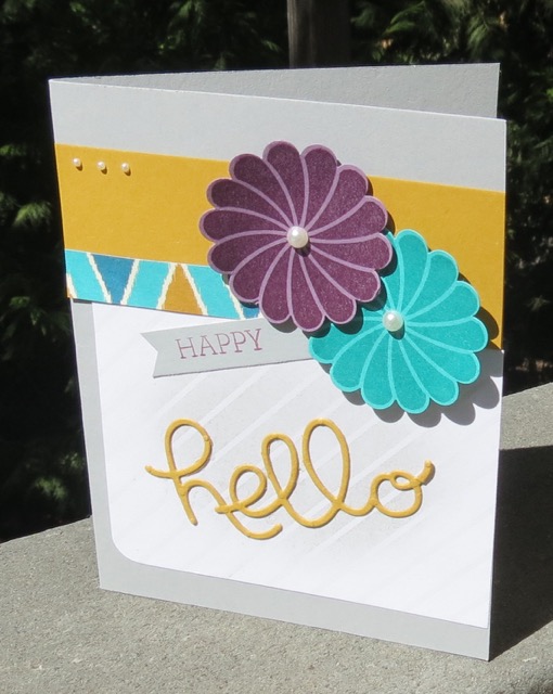 Bohemian Designer Series Paper based HELLO card