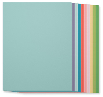 SU! Subtles Collection Cardstock, 131193, $7, 20 sheets, 2 each of ten colors