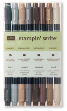Neutrals Stampin' Write Markers, 131261, $23/8 markers