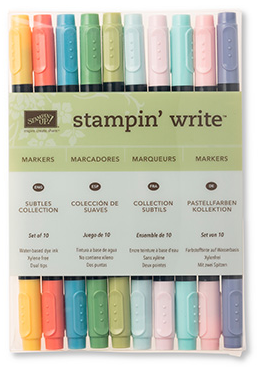 Subtles Stampin' Write Markers, 131263, $29/10 markers