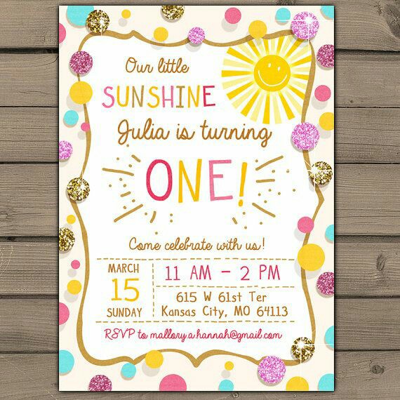 Prototype of birthday party invite