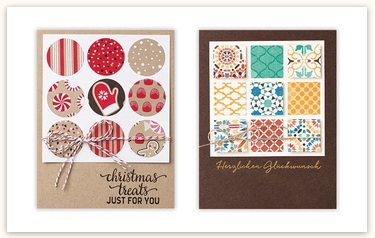"Use your scraps" of Designer Series Papers following this fun template!