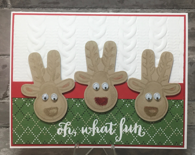A whimsical reindeer card for Austin