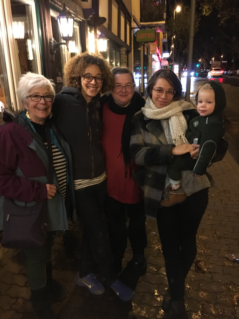 Brigitte and family in Frankfurt, Germany