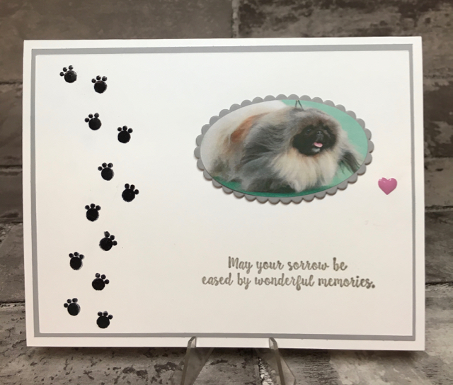Pet sympathy card