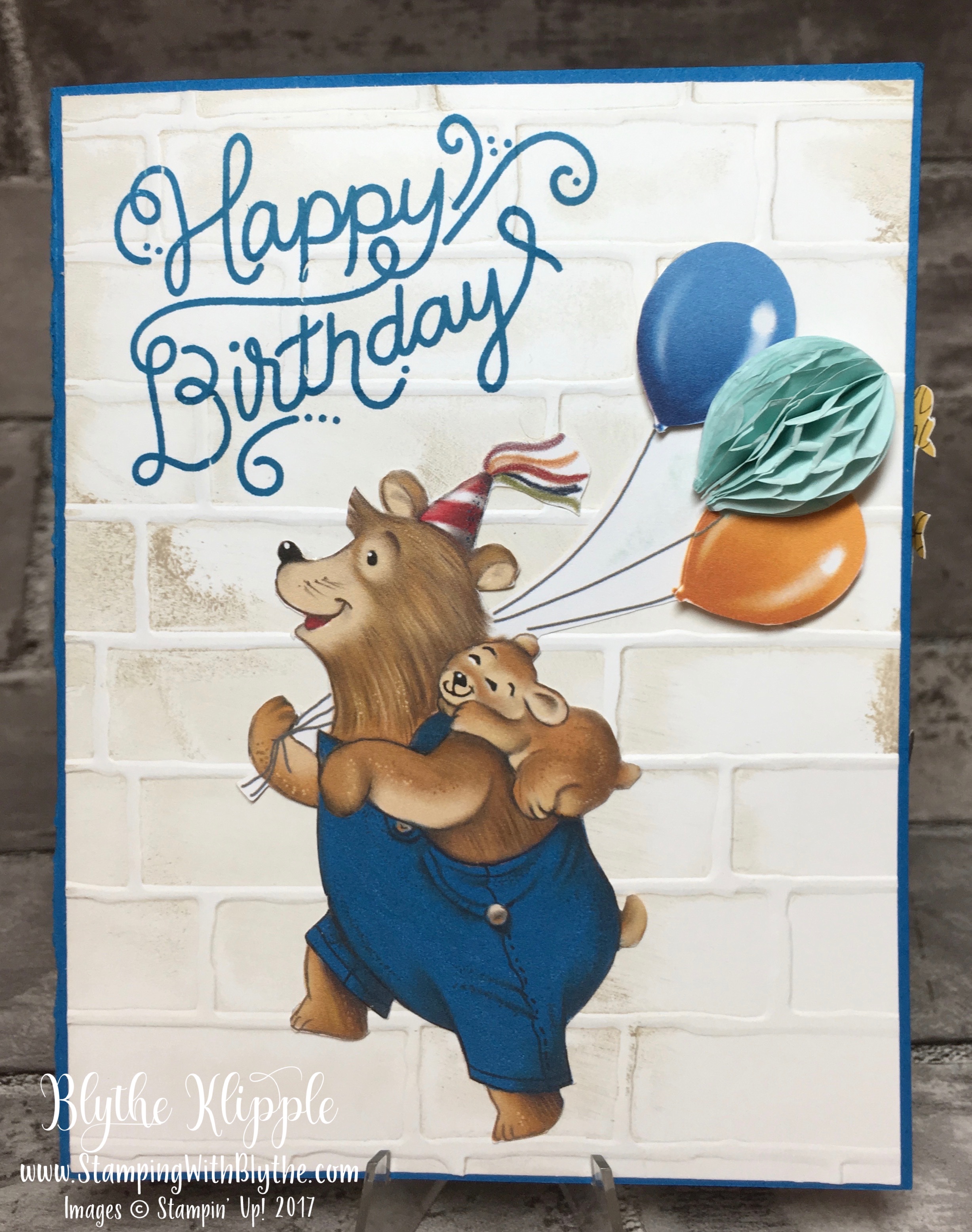 Birthday Delights: Happy Bear was my first card