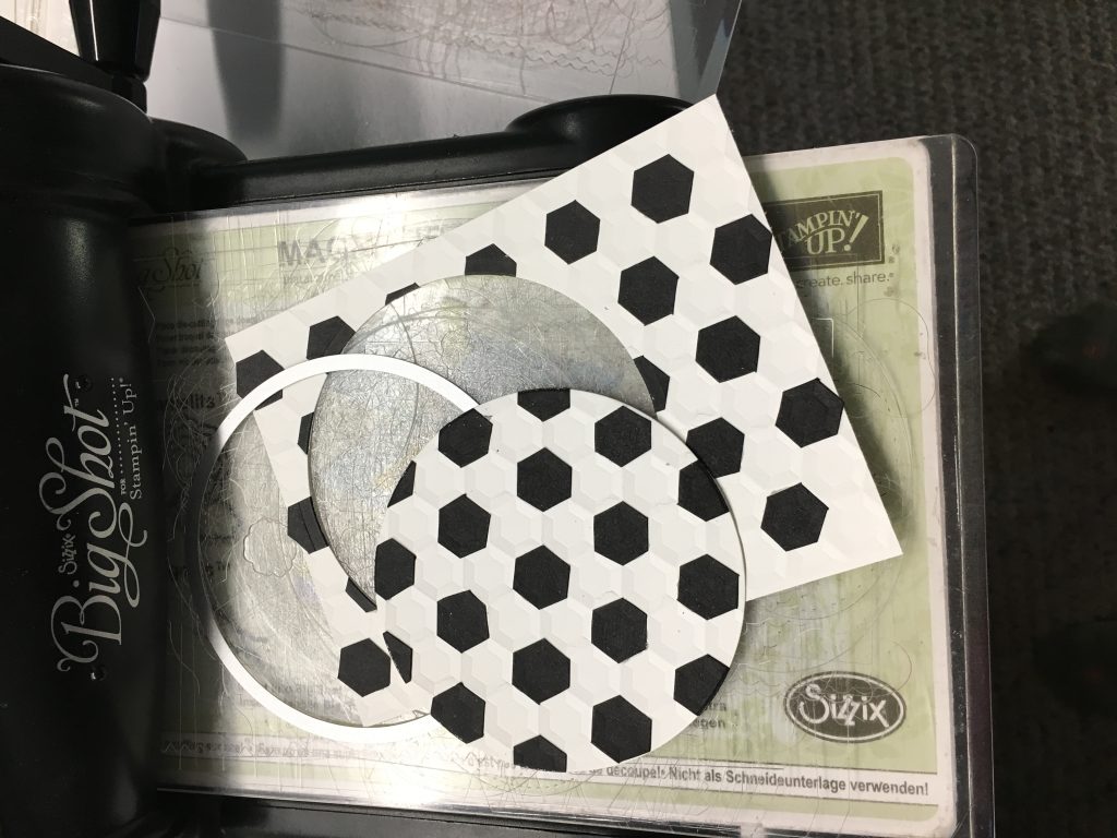 Die cut layer for card front