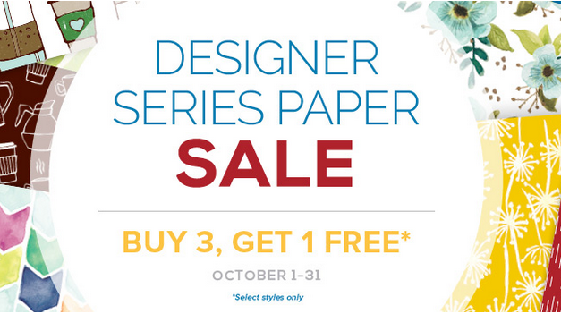 Designer Series Paper Sale Oct 2017