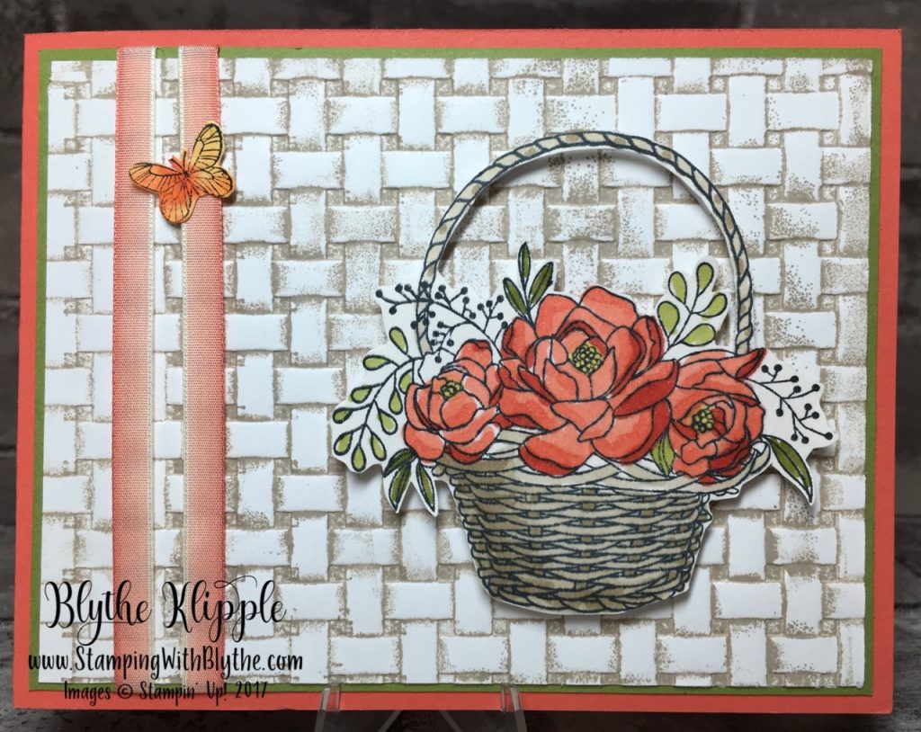 Blossoming Basket withterfly but
