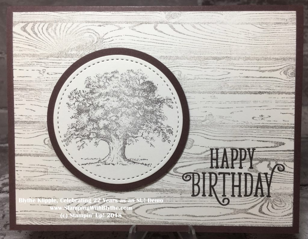 Masculine Birthday Card using Lovely as a Tree