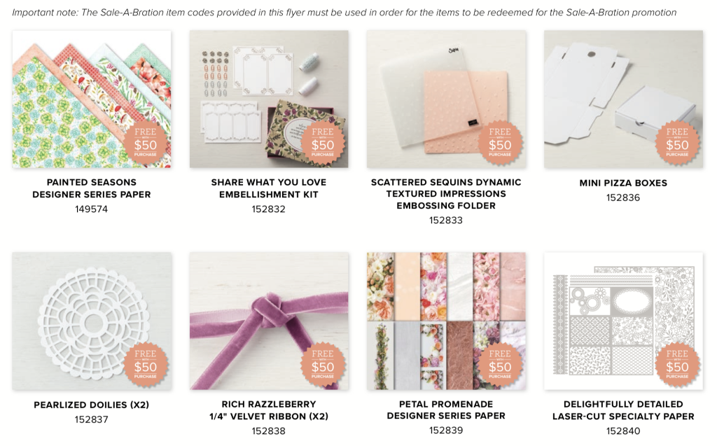 New Month and We Have New Sale-a-Bration Choices