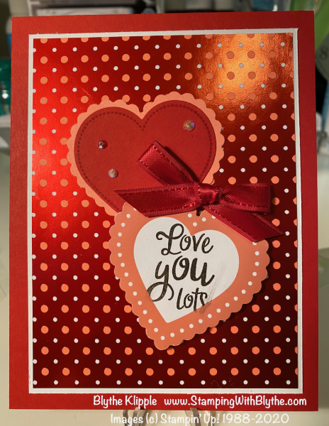 Love you lots valentine card