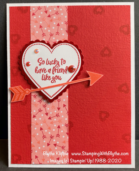 So lucky to have a friend like you valentine card