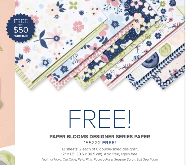 Paper Blooms Designer Series Paper, 155222